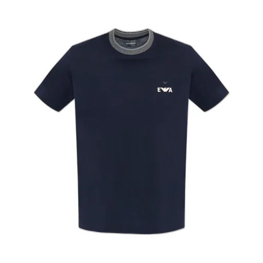 Emporio Armani Logo-Embroidered Crewneck T-Shirt