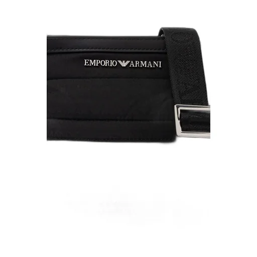 Emporio Armani Logo Plaque Zip-Up Crossbody Bag