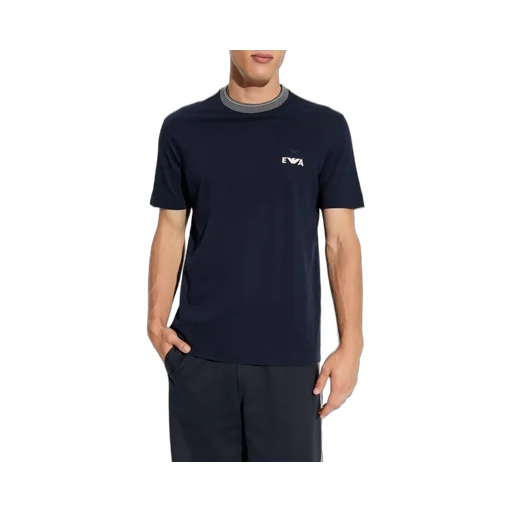 Emporio Armani Logo-Embroidered Crewneck T-Shirt