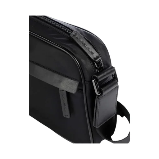 Emporio Armani Logo Plaque Zipped Messenger Bag