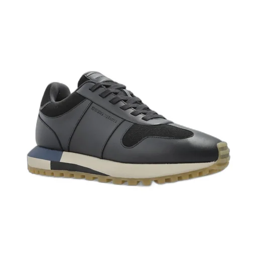 Emporio Armani Logo Embossed Low-Top Sneakers