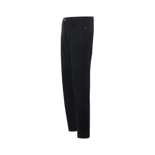 Emporio Armani Logo Plaque Stretched Denim Jeans