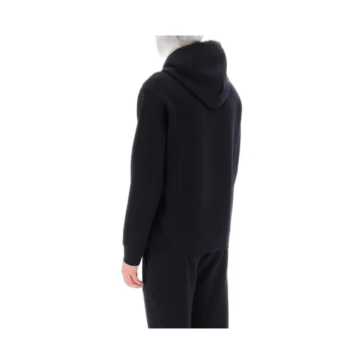 Emporio Armani Logo Patch Drawstring Hoodie