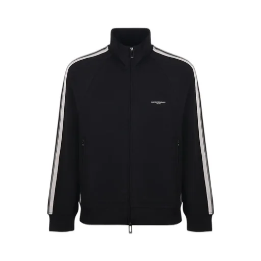 Emporio Armani Logo Detailed Zipped Sweatshirt