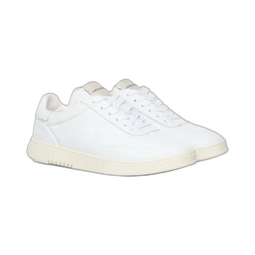 Emporio Armani Round Toe Lace-Up Sneakers