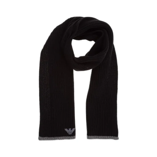 Emporio Armani Logo Embroidered Beanie Scarf Set