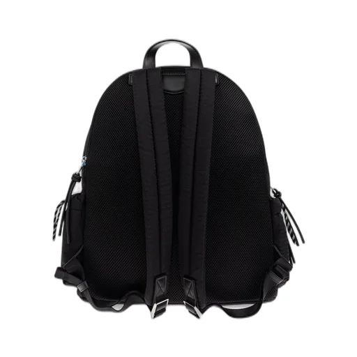 Emporio Armani Logo Plaque Zip-Up Quilted Backpack