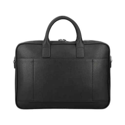 Emporio Armani Logo Plaque Zipped Laptop Case