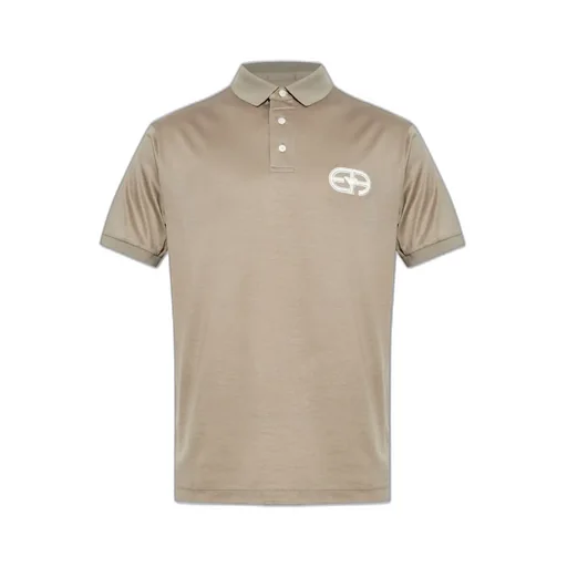 Emporio Armani Logo Patch Short-Sleeved Polo Shirt