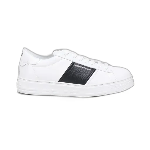 Emporio Armani Logo Printed Lace-Up Sneakers
