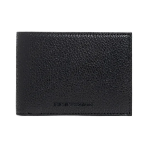 Emporio Armani Logo Lettering Bi-Fold Wallet And Keyring Set