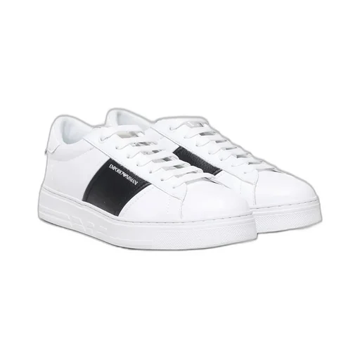 Emporio Armani Logo Printed Lace-Up Sneakers