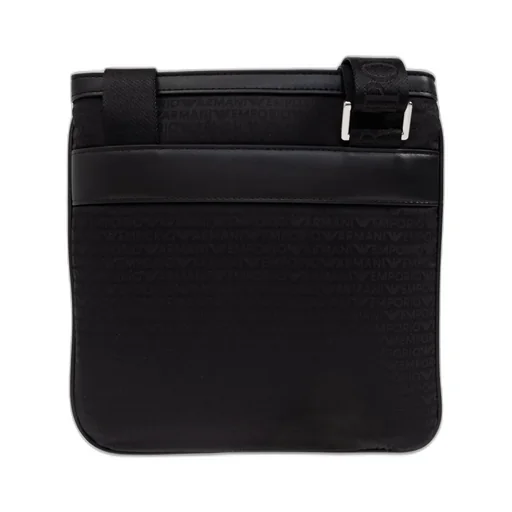 Emporio Armani Logo Plaque Zip-Up Crossbody Bag