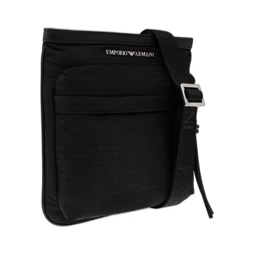 Emporio Armani Logo Plaque Zip-Up Crossbody Bag
