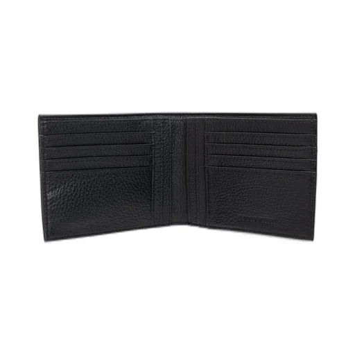 Emporio Armani Logo Lettering Bi-Fold Wallet And Keyring Set