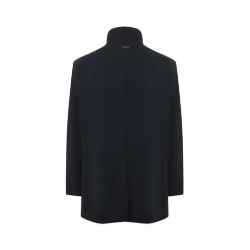 Emporio Armani High-Neck Zipped Mid-Length Coat