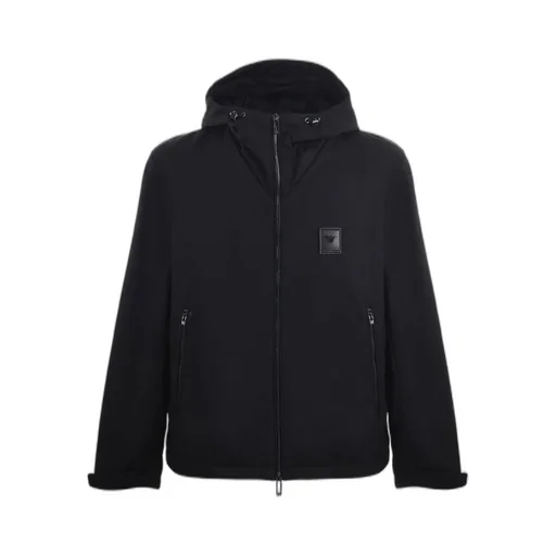 Emporio Armani Hooded Zip-Up Jacket