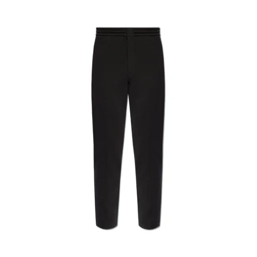 Emporio Armani Logo Plaque Tapered Pants