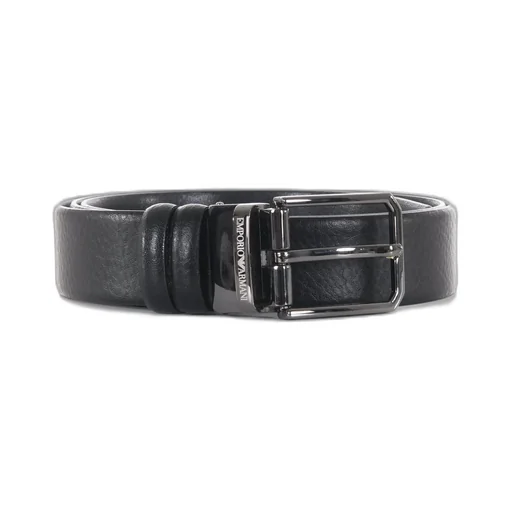 Emporio Armani Logo Engraved Buckle Belt