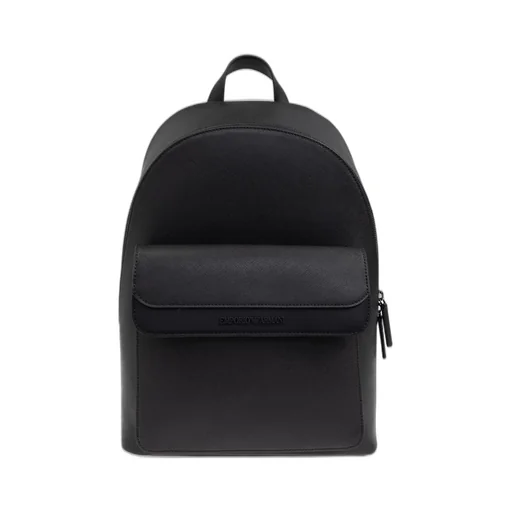 Emporio Armani Logo Debossed Zipped Backpack