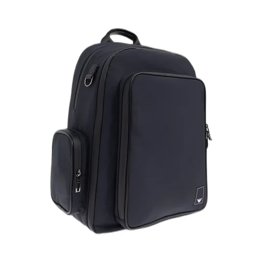 Emporio Armani Logo-Patch Zipped Backpack