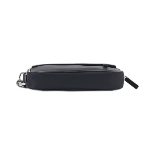 Emporio Armani Logo Plaque Zip-Up Clutch Bag