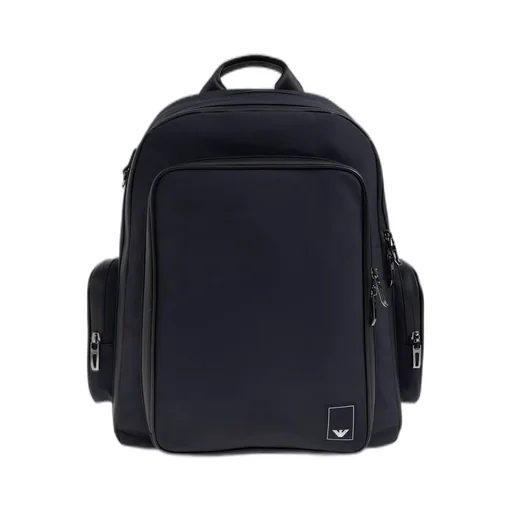 Emporio Armani Logo-Patch Zipped Backpack