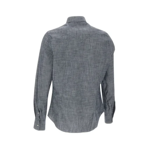 Eleventy Jewel Button Denim Shirt