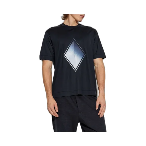 Emporio Armani Embroidered Crewneck T-Shirt