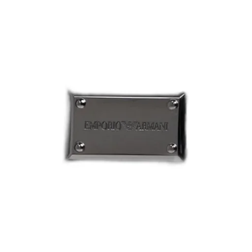 Emporio Armani Logo Plaque Zip-Up Clutch Bag