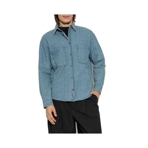 Emporio Armani Monogram Long-Sleeved Shirt
