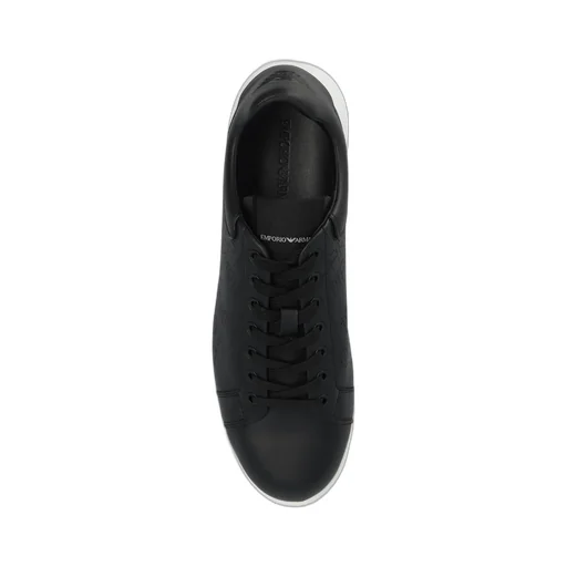 Emporio Armani Logo Perforated Low-Top Sneakers
