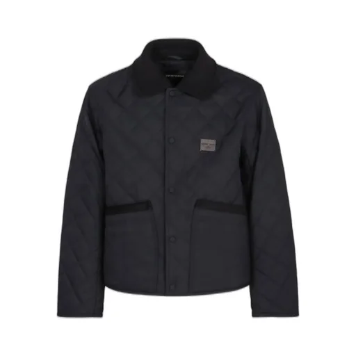 Emporio Armani Logo Patch Quilted Jacket