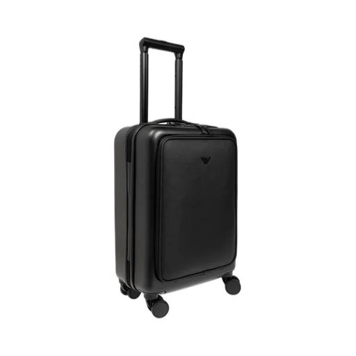 Emporio Armani Logo-Plaque Zipped Suitcase