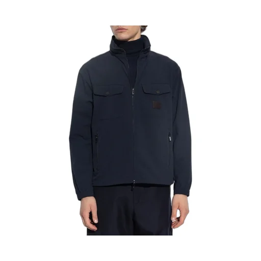 Emporio Armani Logo-Patch Zipped Jacket