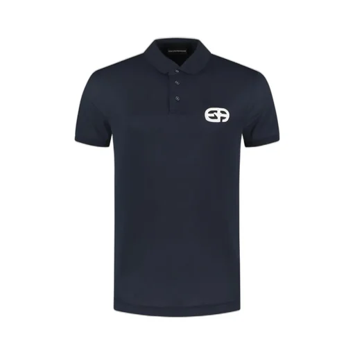 Emporio Armani Logo Patch Short-Sleeved Polo Shirt