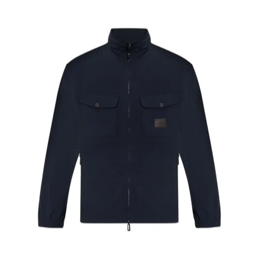 Emporio Armani Logo-Patch Zipped Jacket