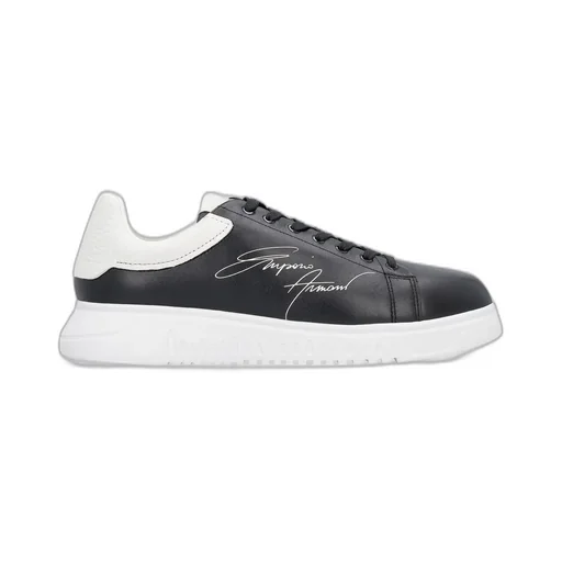 Emporio Armani Signature Logo-Printed Low-Top Sneakers