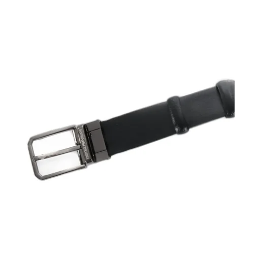 Emporio Armani Logo Engraved Buckle Belt