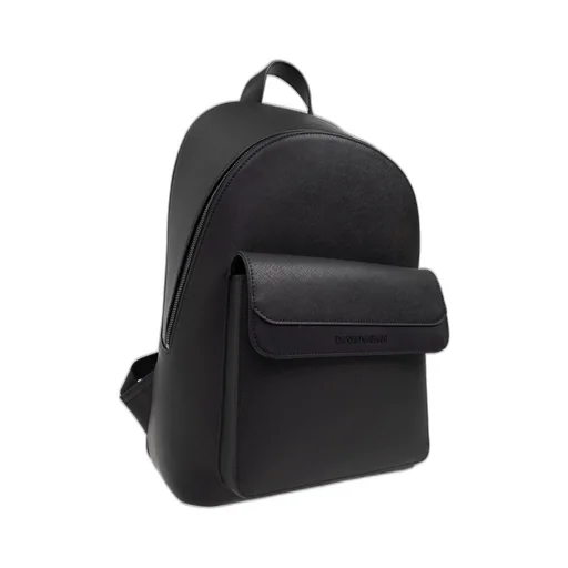 Emporio Armani Logo Debossed Zipped Backpack