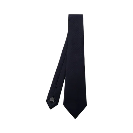Emporio Armani Monogram-Jacquard Pointed Tip Tie