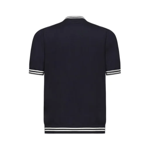 Eleventy Striped Trim T-Shirt