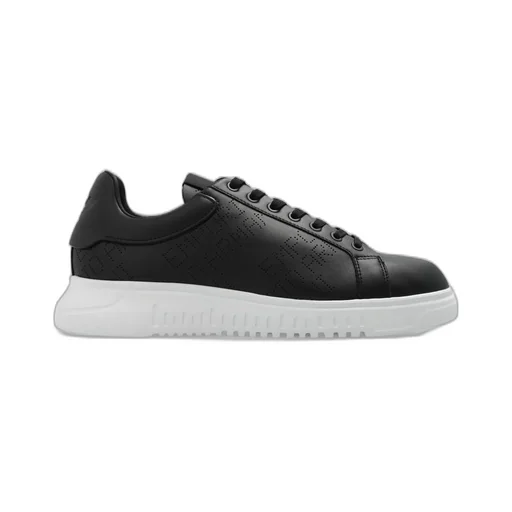 Emporio Armani Logo Perforated Low-Top Sneakers