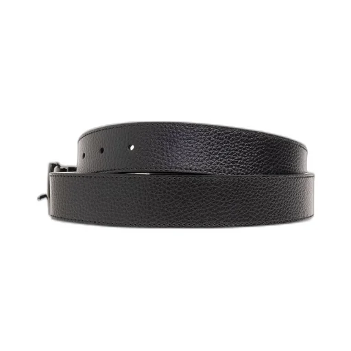 Emporio Armani Reversible Logo Engraved Buckle Belt