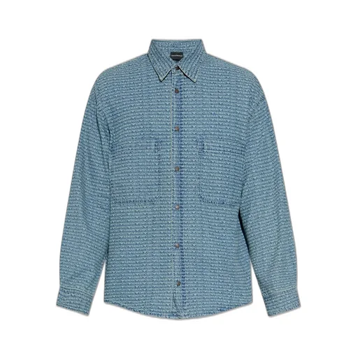 Emporio Armani Monogram Long-Sleeved Shirt