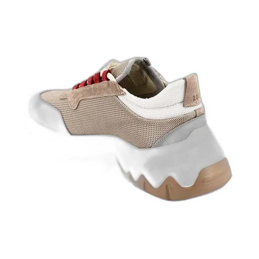 Eleventy Logo Patch Mesh Lace-Up Sneakers