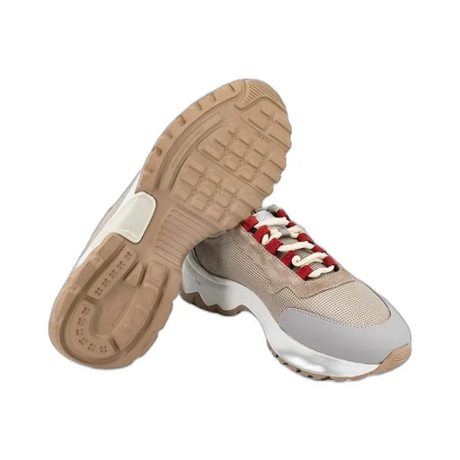 Eleventy Logo Patch Mesh Lace-Up Sneakers