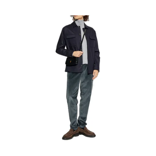 Eleventy Wool Pocketed Shirt