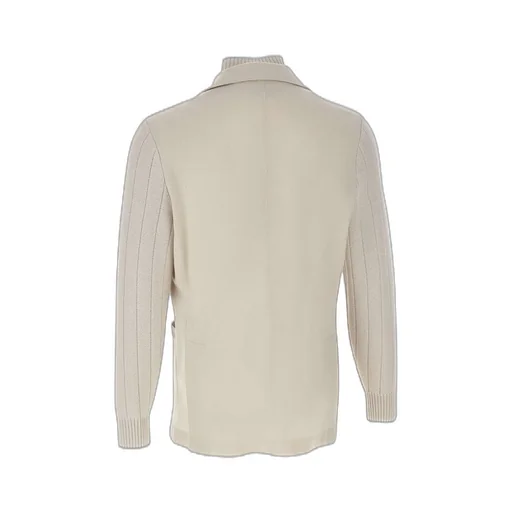 Eleventy Ribbed Knit Blazer Jacket