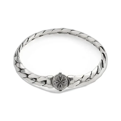 Emanuele Bicocchi Herringbone Chain Logo Bracelet
